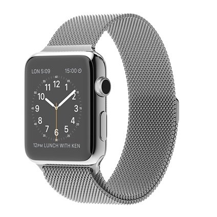 Apple Watch 42mm Stainless Steel Case with Milanese Loop Smartwatch