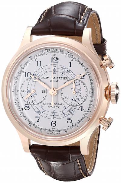 Baume & Mercier Men's Capeland A10007 - Analog Display Swiss Automatic Brown Watch