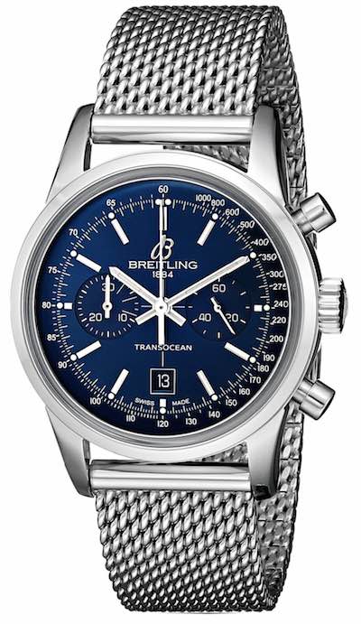 Breitling Men's Analog Display Swiss Automatic Blue Watch