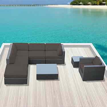 Luxxella Outdoor Sofa Set Beruni 8 Pcs Modern Set