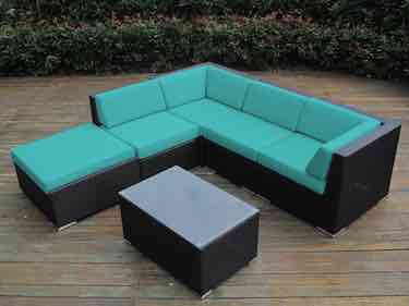 Ohana Collection 6-Piece Outdoor Patio Wicker Sofa Set