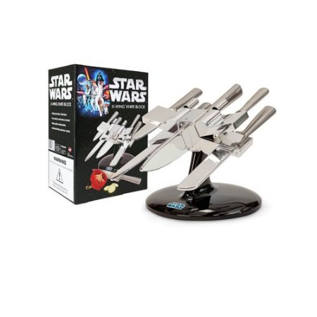 Star Wars X-Wing Knife Block -  Set of Stainless Steel Knives