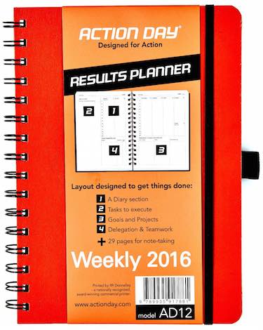 Action Day Weekly Planner 2016 
