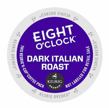 Eight O'Clock Coffee Dark Italian Roast, Keurig K-Cups, 72 K-Cup