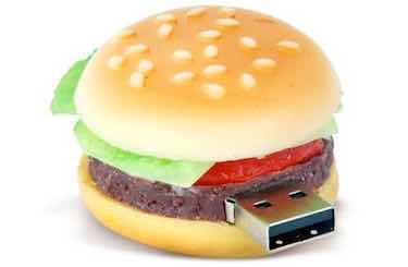 D-CLICK High Quality Hamburger USB Flash Memory Stick