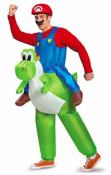 Men's Mario Riding Yoshi Costume