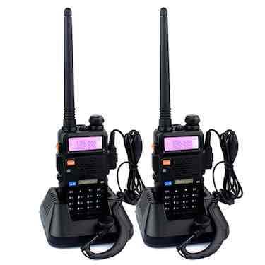 Retevis RT-5R 2 Way Radio UHF/VHF 136-174/400-520 MHz Dual Band Dual Standby DTMF/CTCSS/DCS FM Walkie Talkies Ham Radio