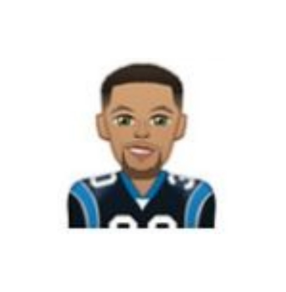 Steph Curry in a Cam Newton jersey